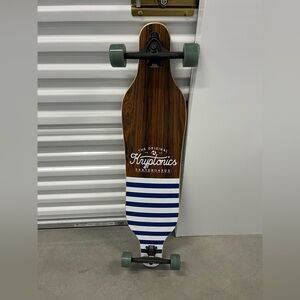 Brown and Blue Skateboard